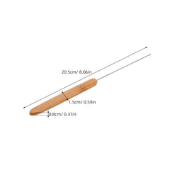 Toyvian baiting needle ergonomic grip eases worm threading