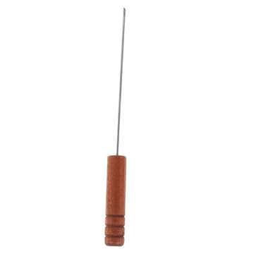 Toyvian baiting needle with rosewood handle close-up for ergonomic threading.