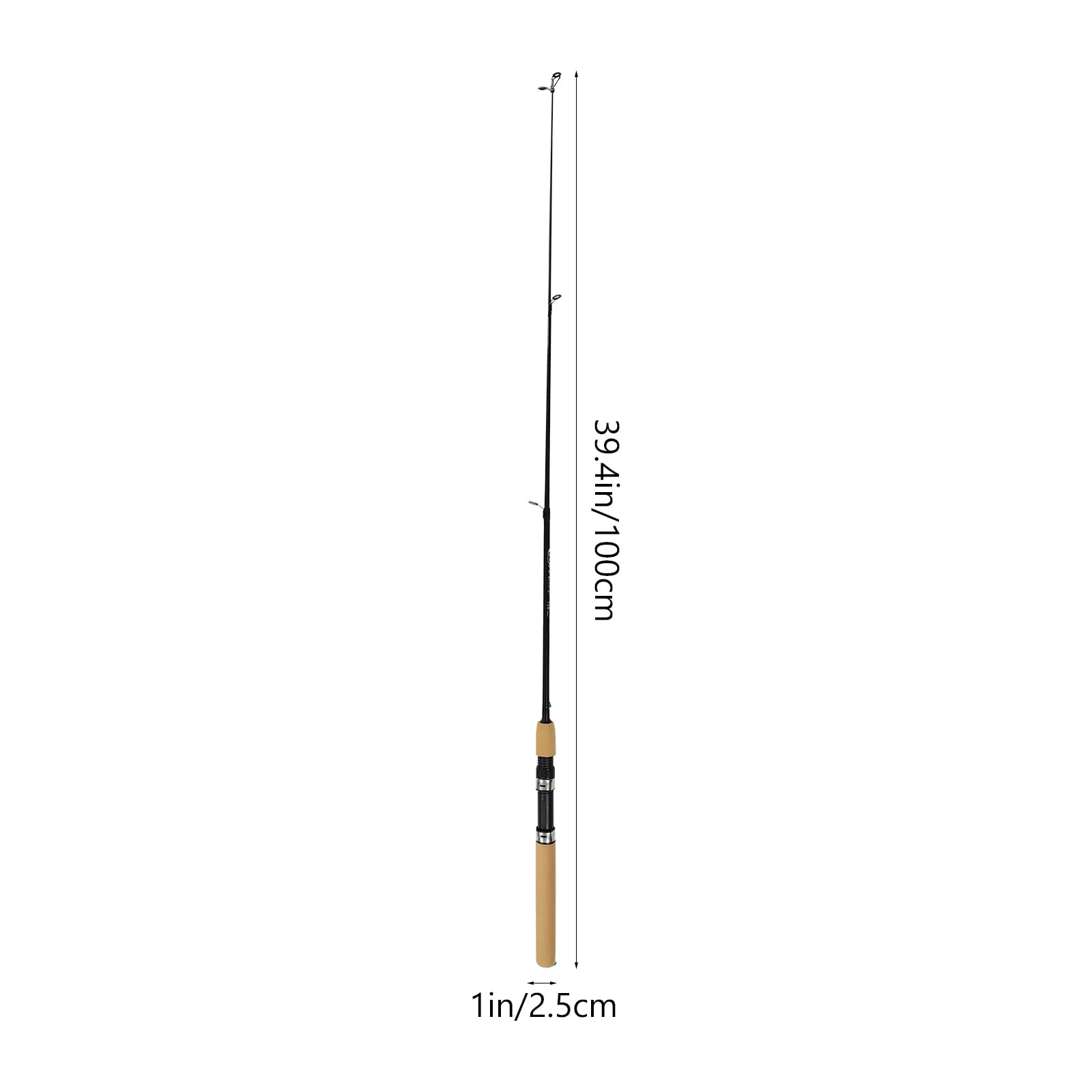 Toyvian carbon rod with ergonomic non-slip handle ensuring secure grip during casts.