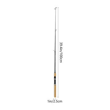 Toyvian carbon rod with ergonomic non-slip handle ensuring secure grip during casts.
