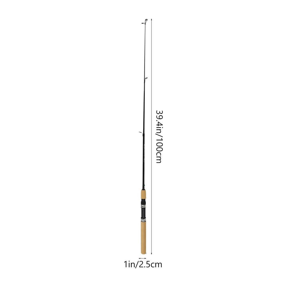 Toyvian carbon rod with ergonomic non-slip handle ensuring secure grip during casts.