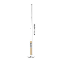 Toyvian carbon rod with ergonomic non-slip handle ensuring secure grip during casts.
