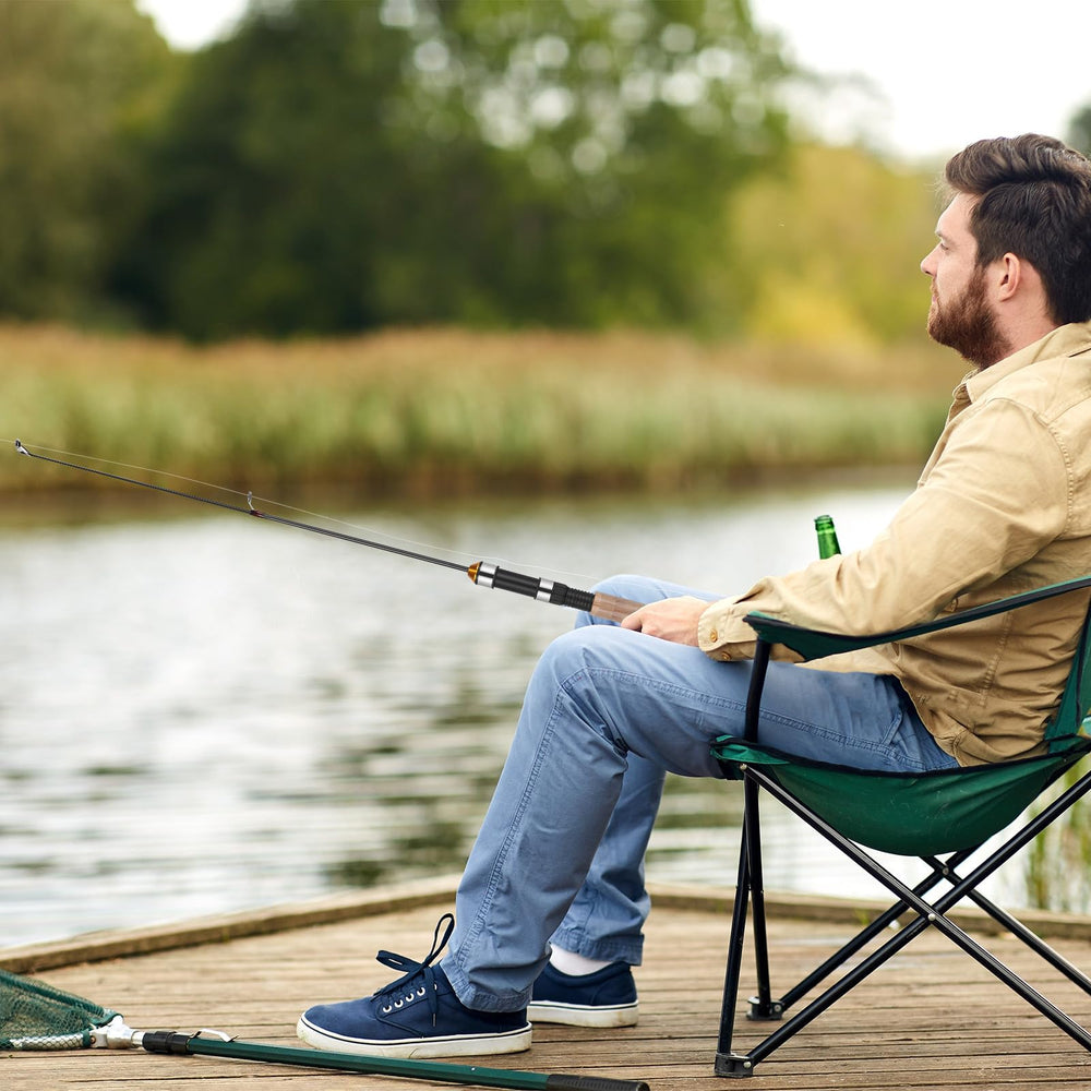 Toyvian pocket rod ready for in-hand use during casting
