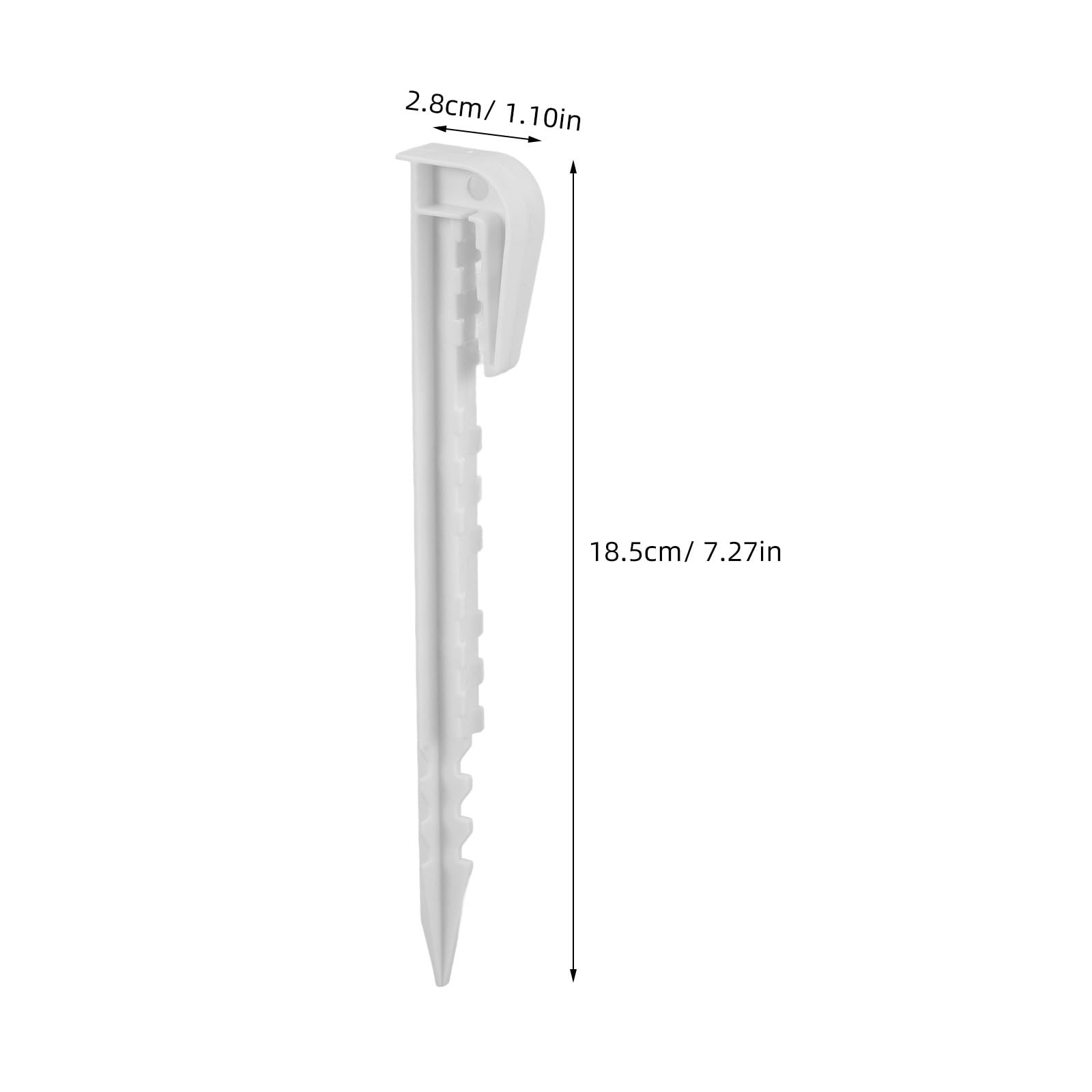 Toyvian tent stake flat-pack design saves space in your gear bag