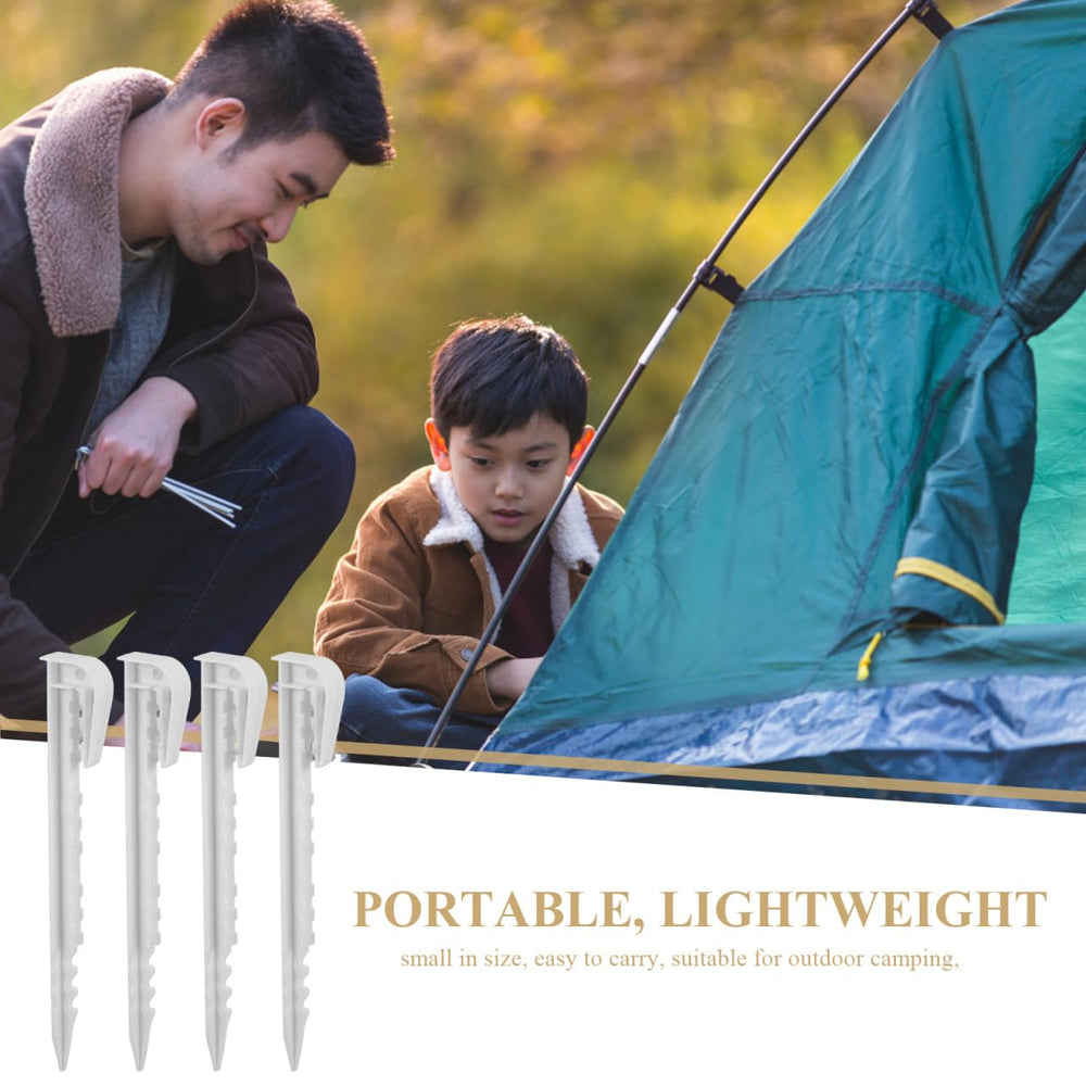 Toyvian tent stake storage-friendly flat profile eases packing and transport