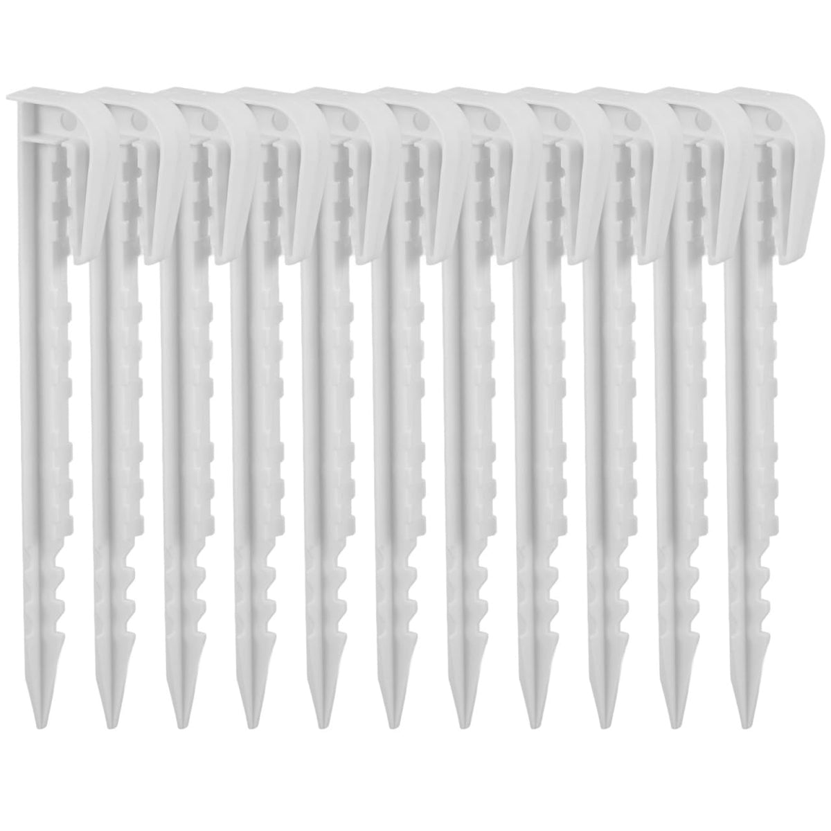 Toyvian tent stake with top hook design secures lines for stable tarps