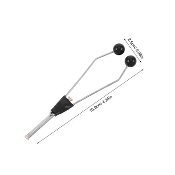 Toyvian wire spool holder keeps threads neat during outdoor tying sessions.
