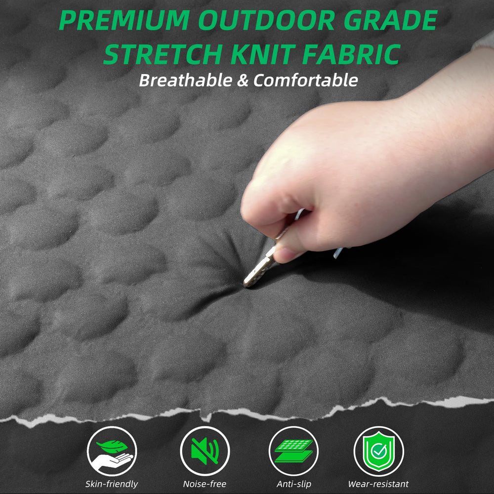 TPYOCQU sleeping pad on grass for peaceful night rest.