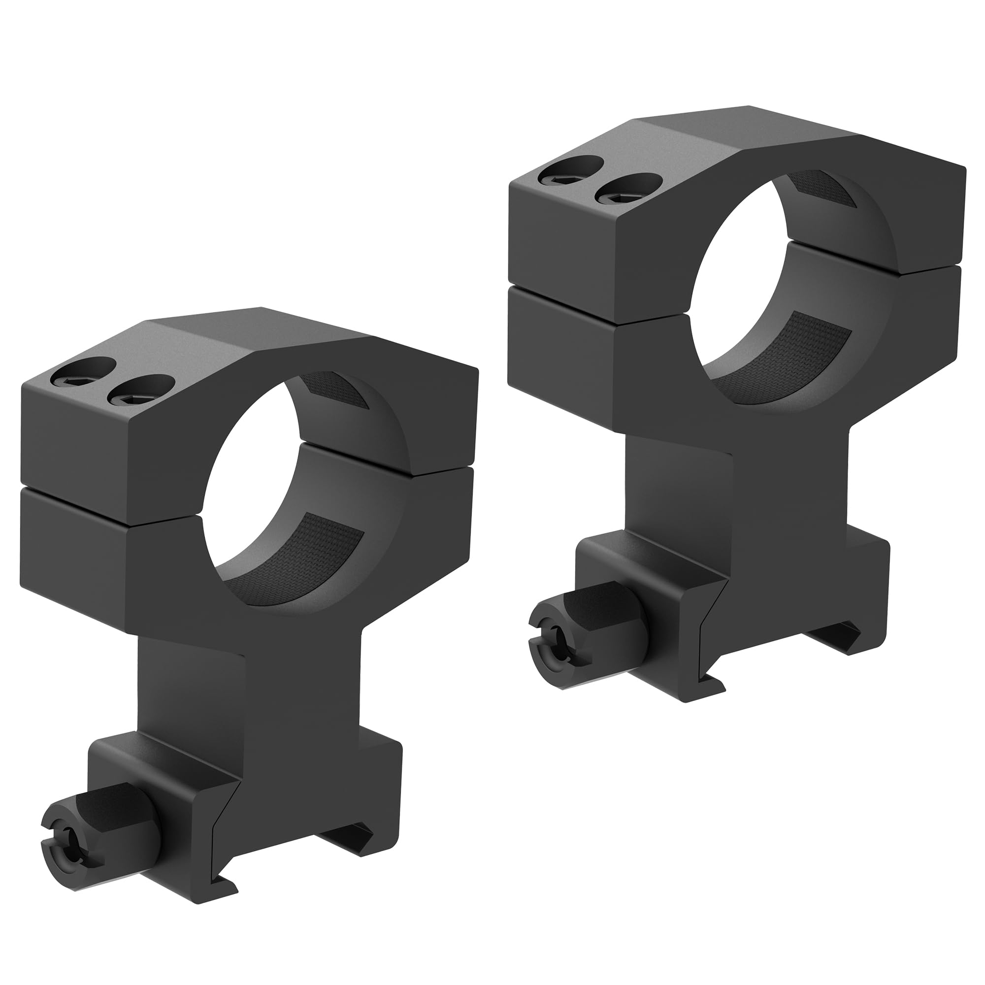 TPO 30mm Picatinny scope mount elevated for better sight alignment on flat-top rifles.