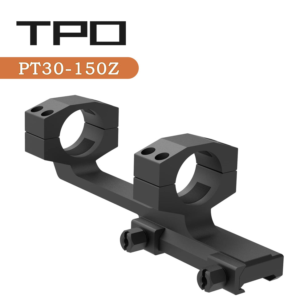 TPO 30mm mount installation view highlights 1.5-inch height for improved sight alignment.