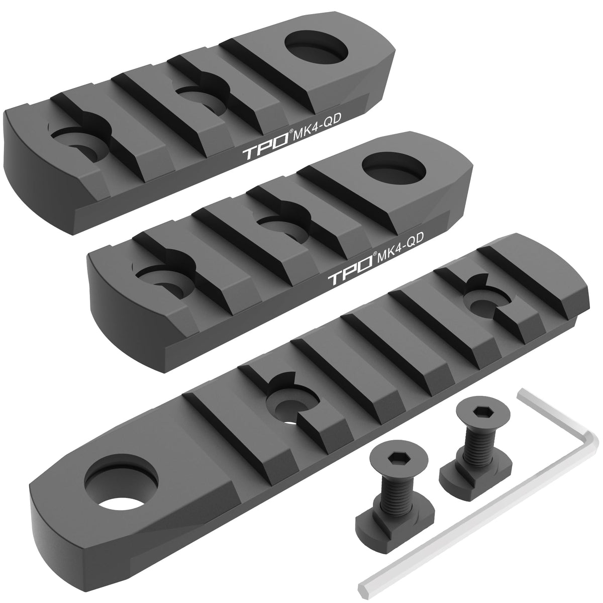TPO 4-slot Picatinny rail mount provides precise alignment for stable optics.