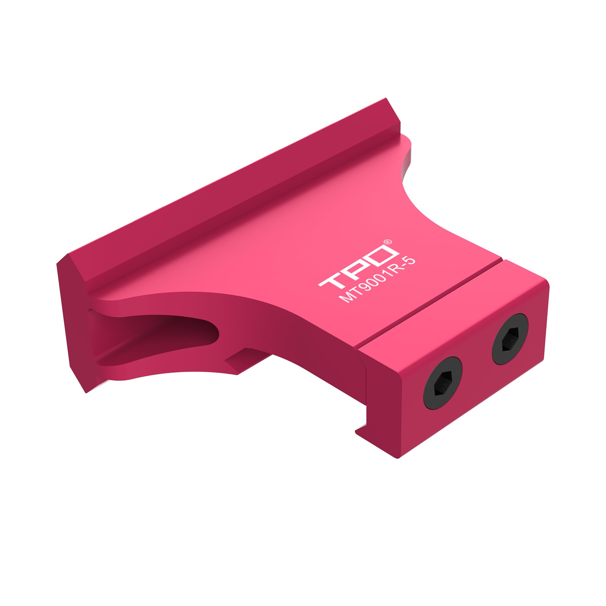 TPO offset rail mount enables quick access to flashlights and lasers.