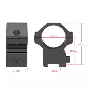 TPO AG25-M105 medium-profile side view highlighting 42mm height.