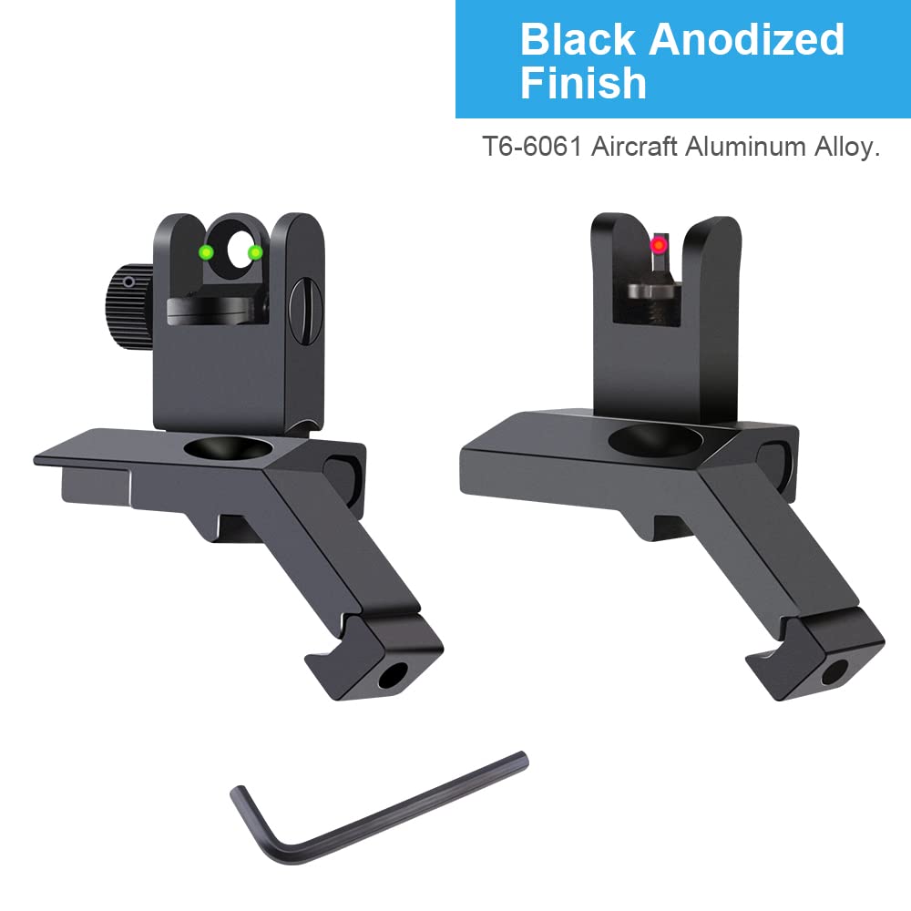 TPO ambidextrous iron sights fit both left and right-handed shooters.