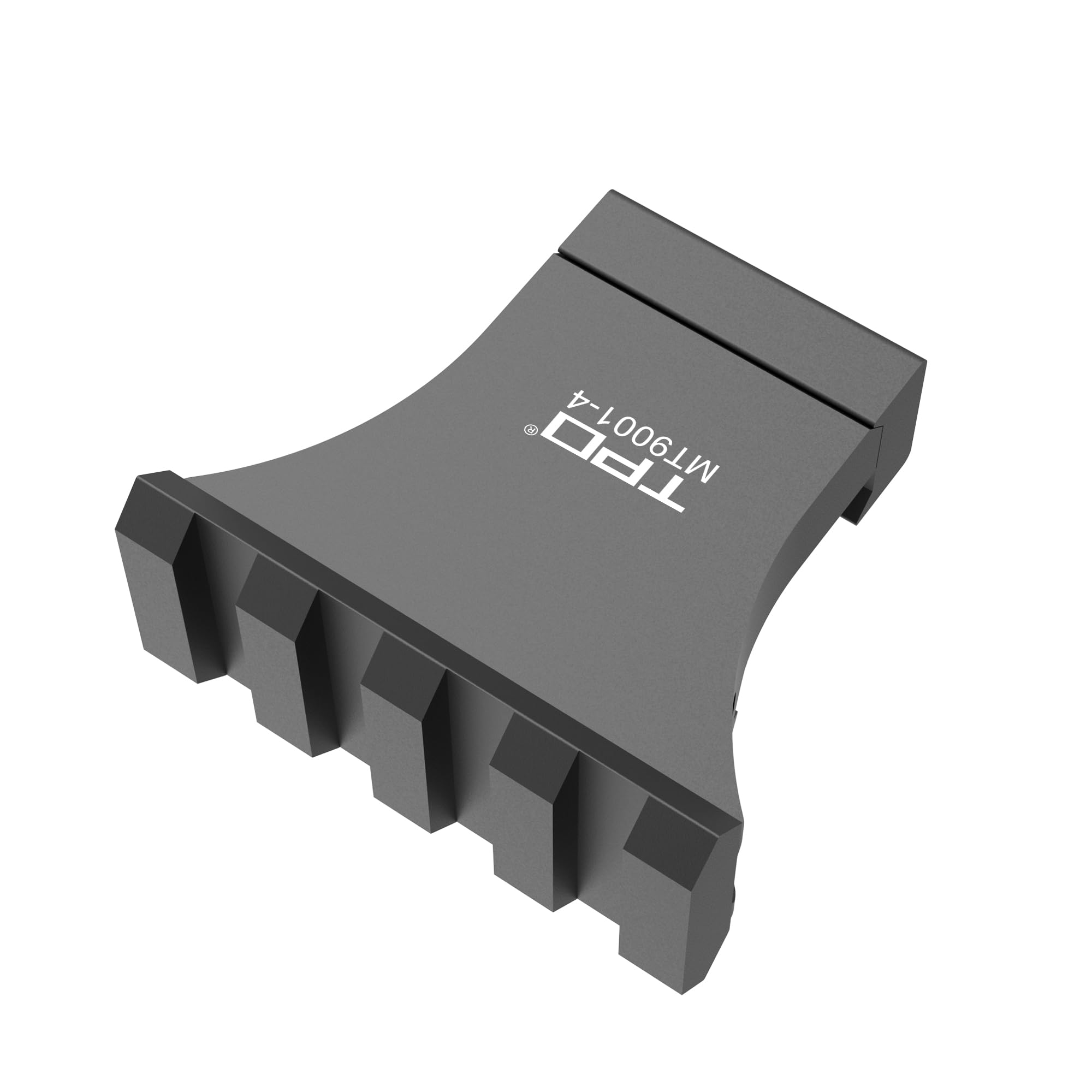 TPO black 4-slot offset rail mount ready for modular accessories