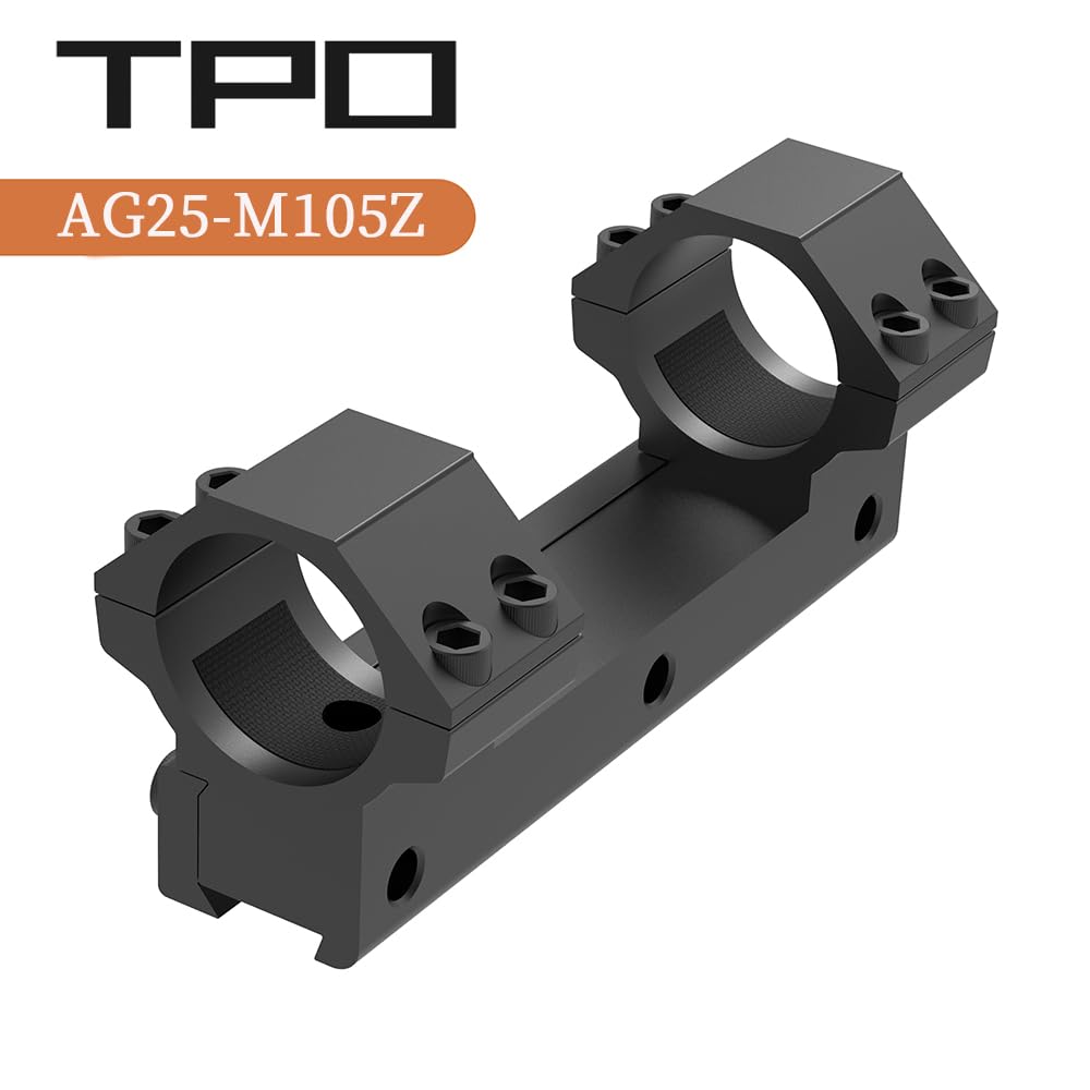 TPO scope rings feature cushioned inside tape to prevent slipping.