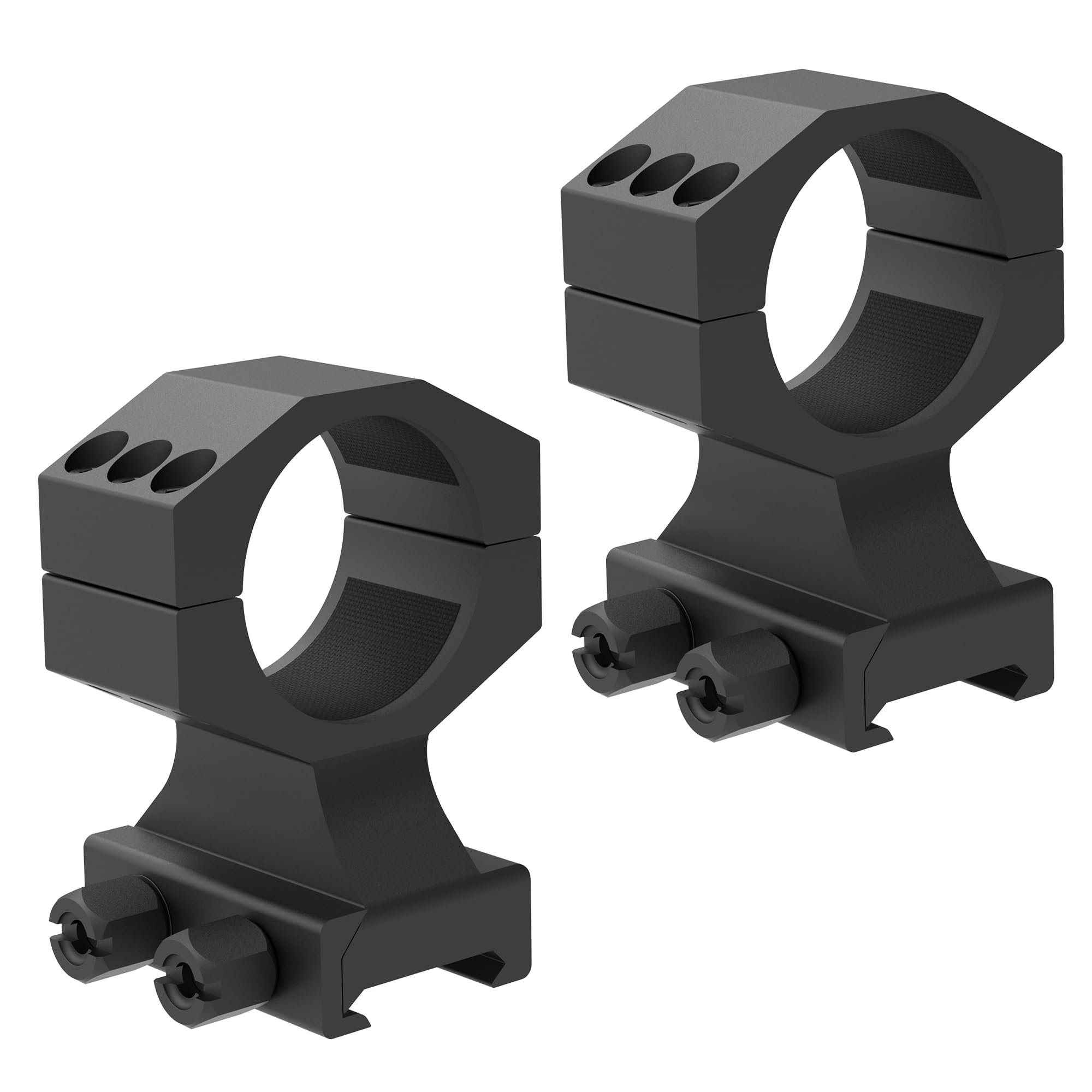 TPO GIII 35mm scope rings mounted on a Picatinny rail for secure cantilever mounting.