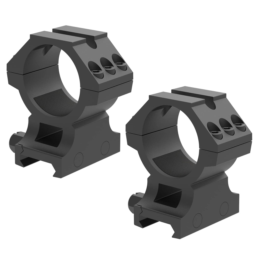 TPO GIII 35mm rings fit standard Picatinny rails for versatile mounting.