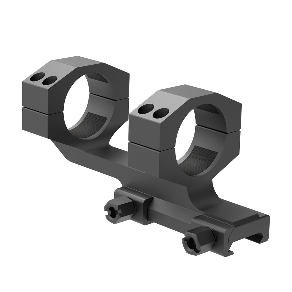 TPO GIII 35mm scope rings mounted on a Picatinny rail for secure alignment.