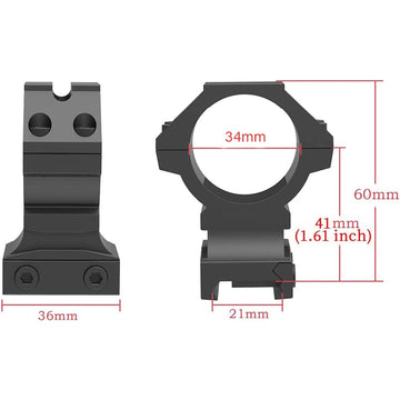 TPO GIII rings include cushioned tape to prevent slippage of the scope.