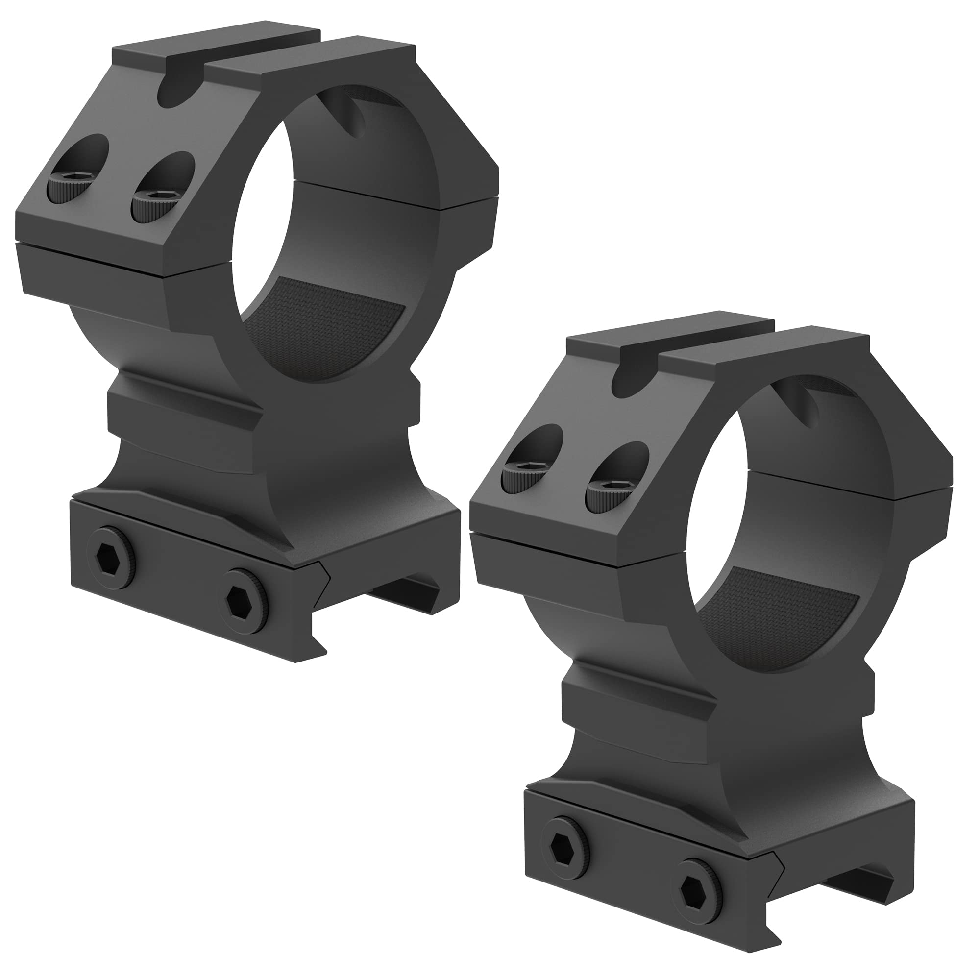 Precision CNC machined with black anodized finish for durability and corrosion resistance.