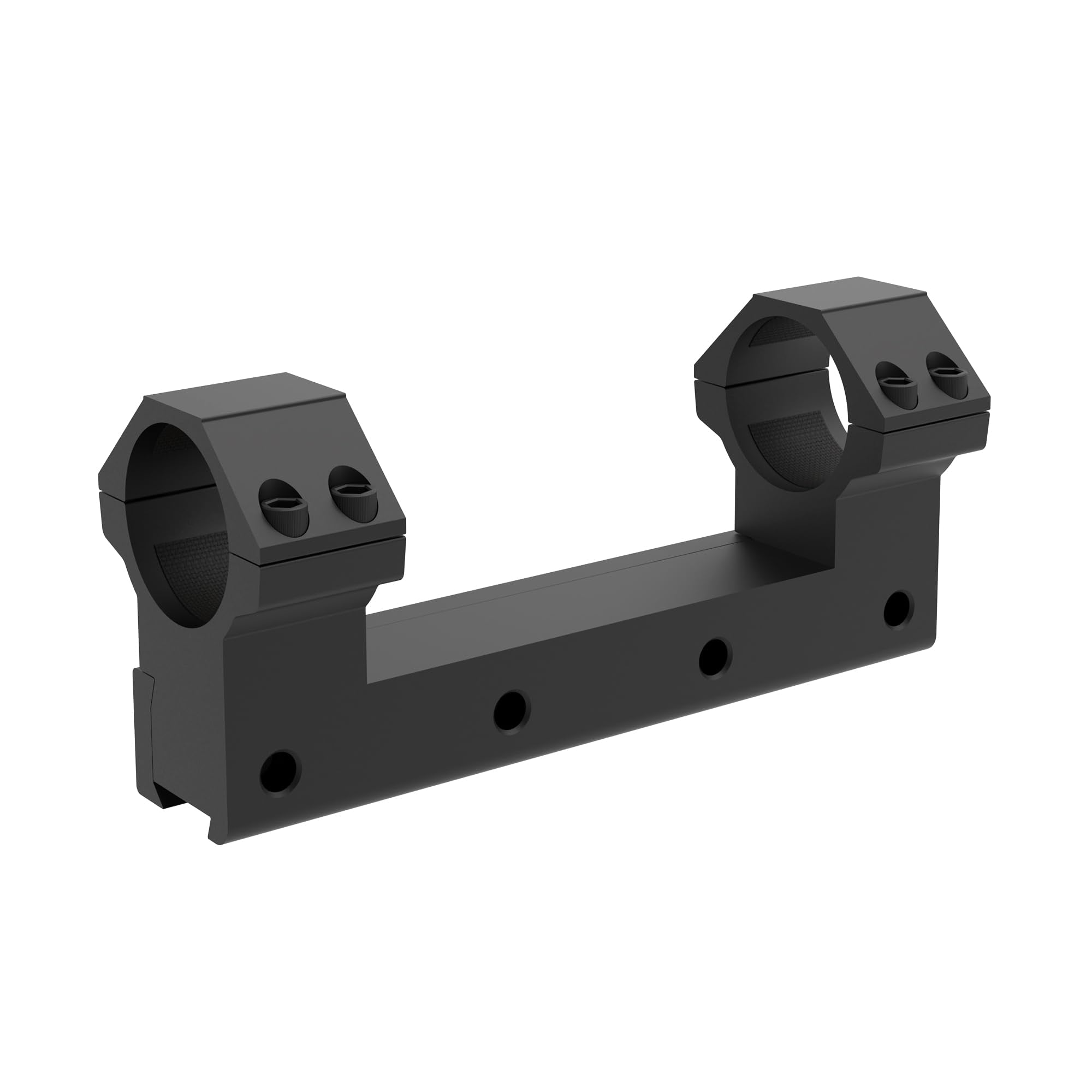 TPO high-profile 49mm height offers clear sightlines with many optic setups.