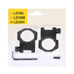 TPO LD30H Picatinny rail mount enables quick, secure installation.