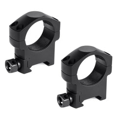 TPO LD30M 30mm scope rings mounted on Picatinny rail for secure alignment