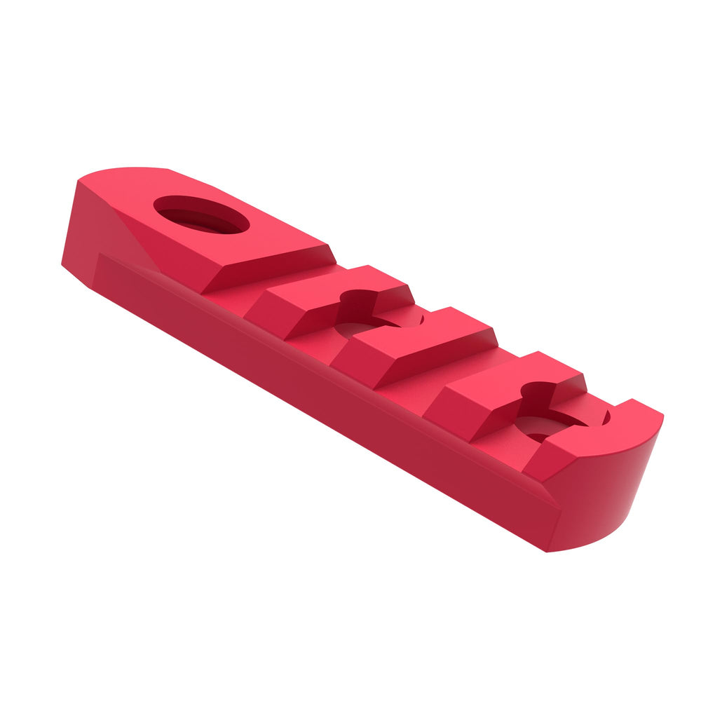 TPO 4-slot red M-LOK rail includes T-nuts screws and hex wrench
