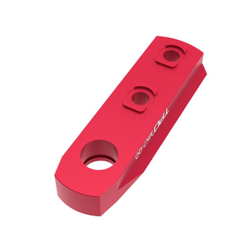 TPO 4-slot red M-LOK rail includes QD socket close-up