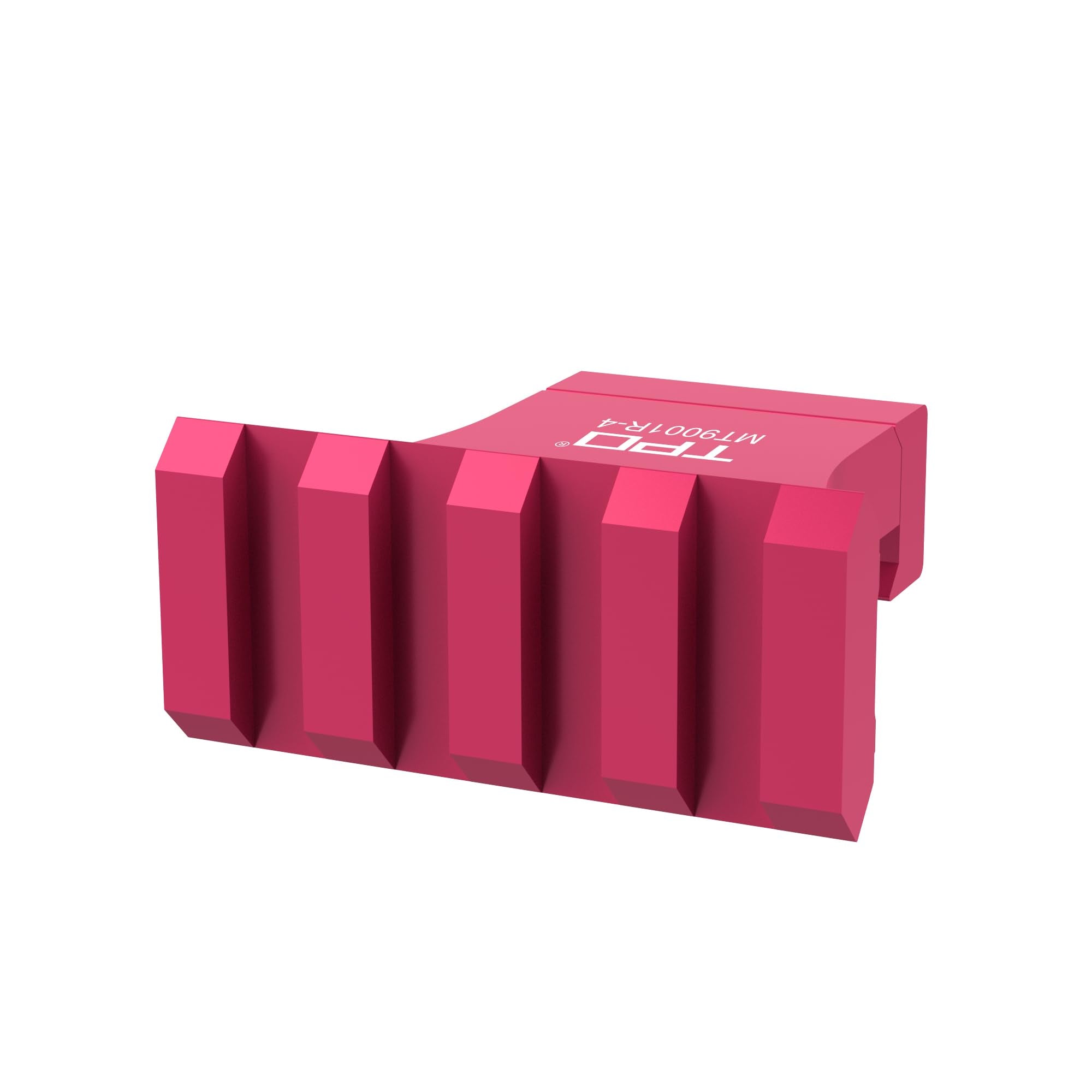 TPO red 4-slot offset mount on airsoft gun shows recoil-ready performance