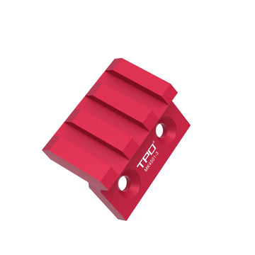 TPO offset rail mount close-up illustrating 6061 aluminum and black finish.