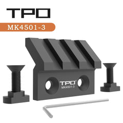 TPO offset rail mount on M-LOK ready for flashlight or optics.