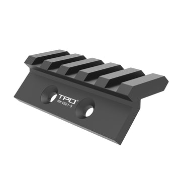 TPO offset rail mount compatible with 21mm Picatinny for optics