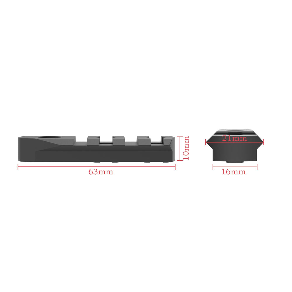 TPO CNC-machined aluminum rail delivers lightweight durability.