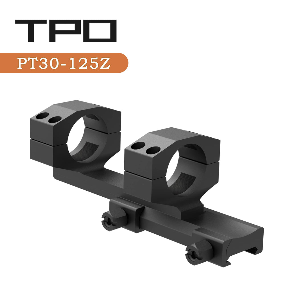 TPO PT30-125Z 30mm rings CNC close-up for precision fit.