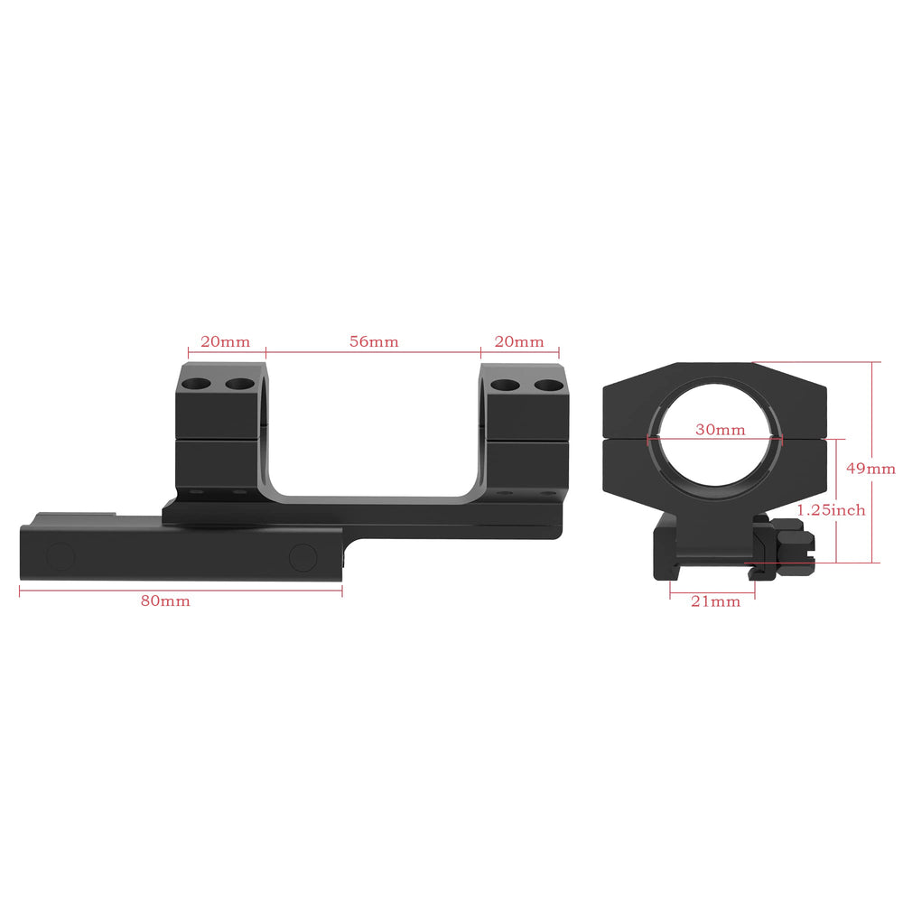 TPO PT30-125Z built-in cushion tape prevents scope slippage.