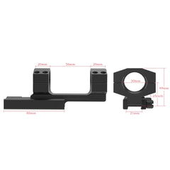 TPO PT30-125Z built-in cushion tape prevents scope slippage.