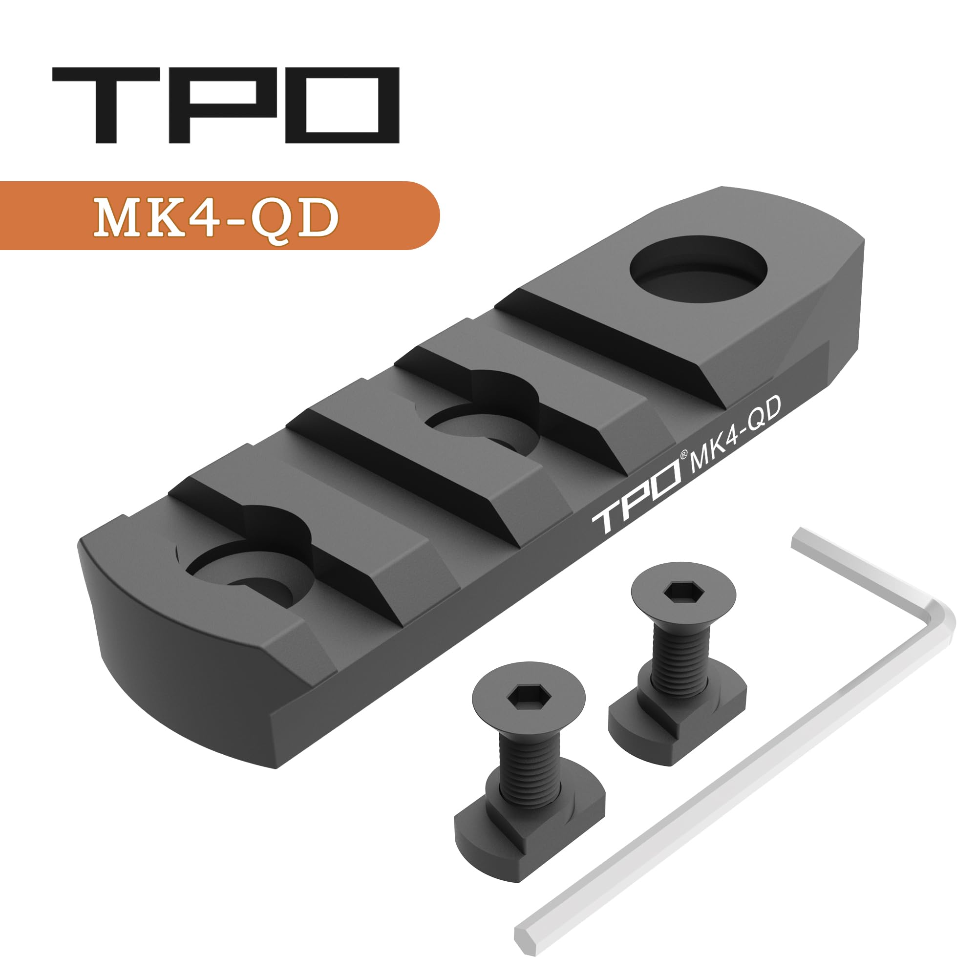 TPO rail includes screw kit and hex wrench for quick installation.