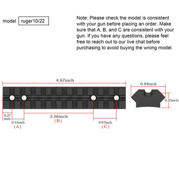 TPO Ruger 10/22 rail mount attached on rifle for quick, secure accessory swapping.