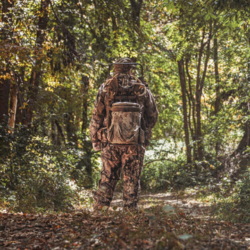 TR aluminum external frame backpack hunting and camping versatility in rugged terrain.