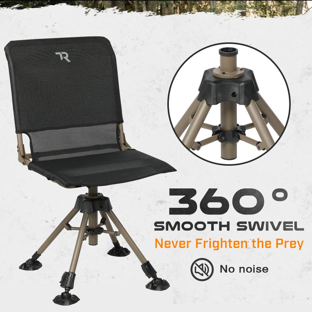 TR Hunting Chair portable design with shoulder strap for quick carrying.