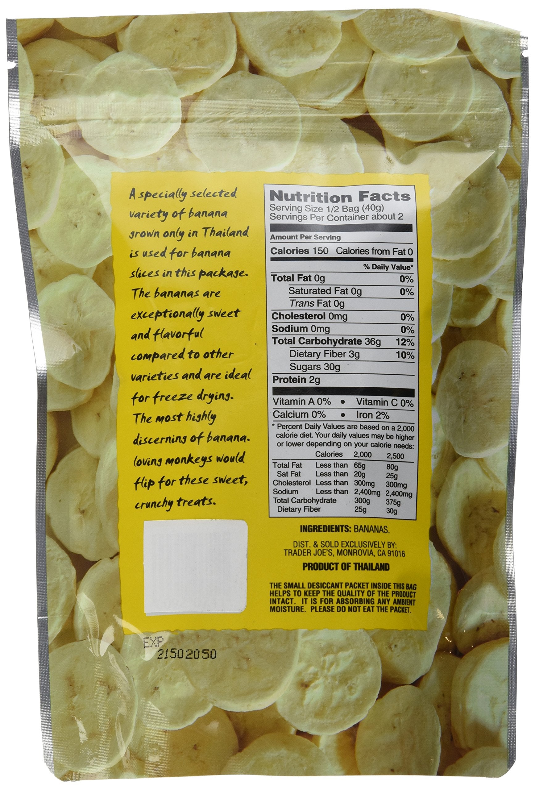 Trader Joe's Freeze Dried Bananas snack setup image, perfect for on-the-go munching