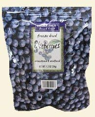 Trader Joe's Freeze Dried Blueberries pack 2 — convenient, crunchy snack for on-the-go meals and toppings.