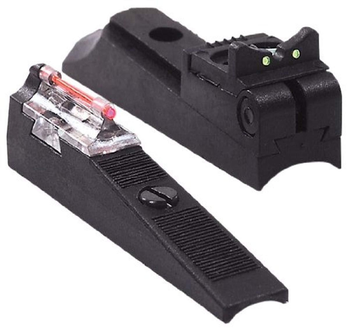 Traditions muzzleloader fiber optic sights for inline round barrels boost quick targeting.