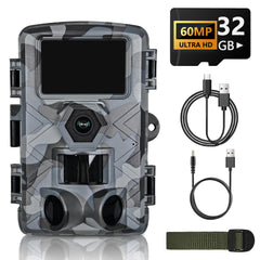 Trail camera showing 60MP hunting mode with WiFi indicator