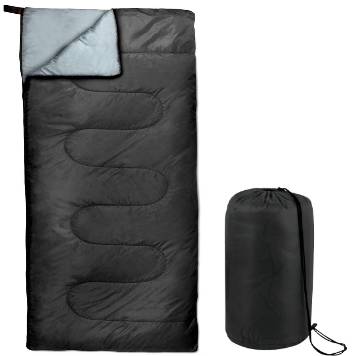 Trail maker Envelope sleeping bag weatherproof outer shell protects you outdoors