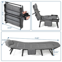 TrailBlaze instant-assembly camping cot simplifies setup anywhere.