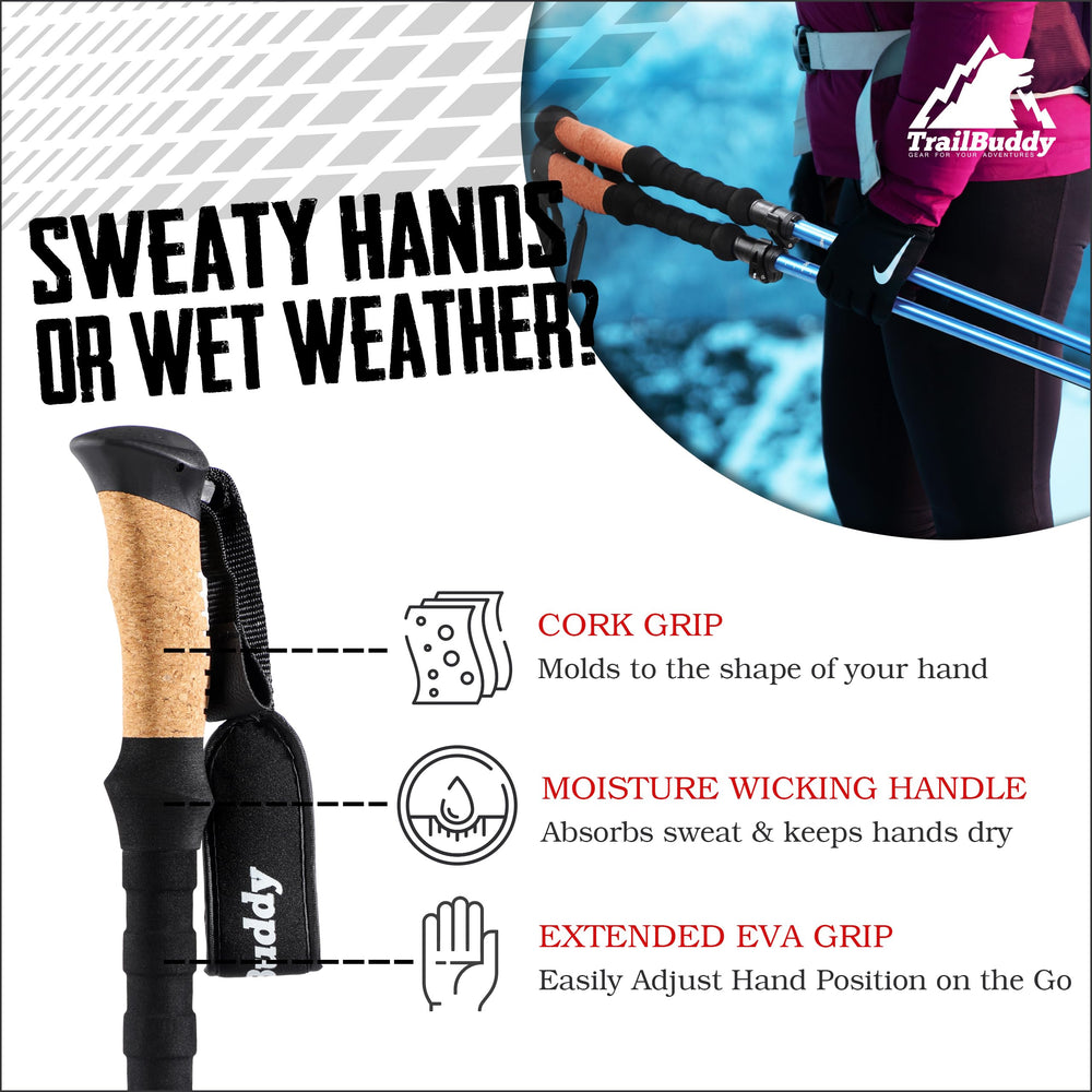 TrailBuddy adjustable height with quick lever lock for on-the-go height changes.