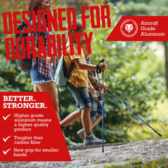TrailBuddy collapsible poles compact folded for easy transport.